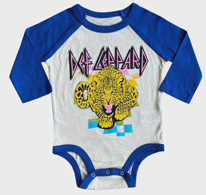 Rowdy Sprout - Def Leppard Recycled Raglan Onesie