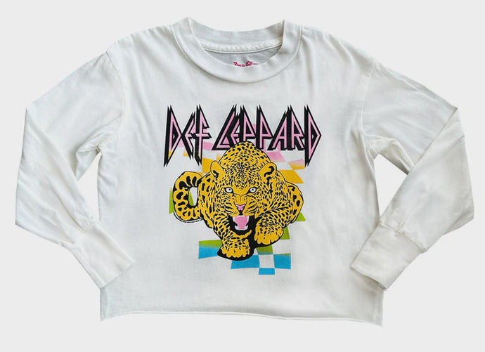 Rowdy Sprout - Def Leppard Organic Not Quite Crop Tee