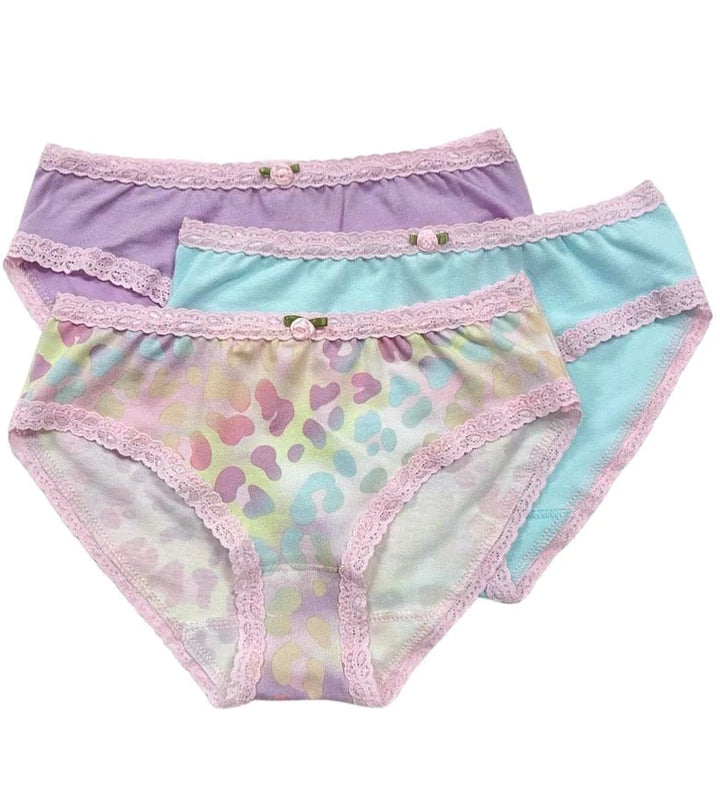 Esme - Pastel Leopard 3 Pack Panties