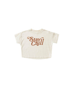 Rylee + Cru - Stay Chill Boxy Tee - Ivory