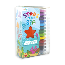 Load image into Gallery viewer, Ooly - Stars of the Sea Starfish Crayons - Set of 16