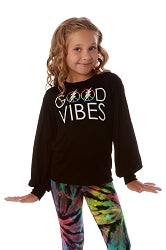 Flowers by Zoe - Good Vibes Only Long Sleeve Top