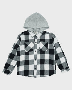 Upland Flannel Shacket - Black