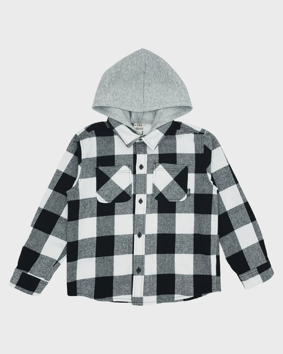 Upland Flannel Shacket - Black