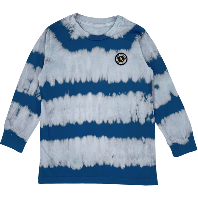 Tiny Whales - Good Vibrations Long Sleeve Tee - Royal Tie Dye
