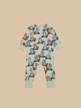 Load image into Gallery viewer, Huxbaby - Organic Dino Racer Zip Romper