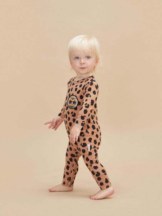 Huxbaby - Organic Tiger Animal Romper - Toast