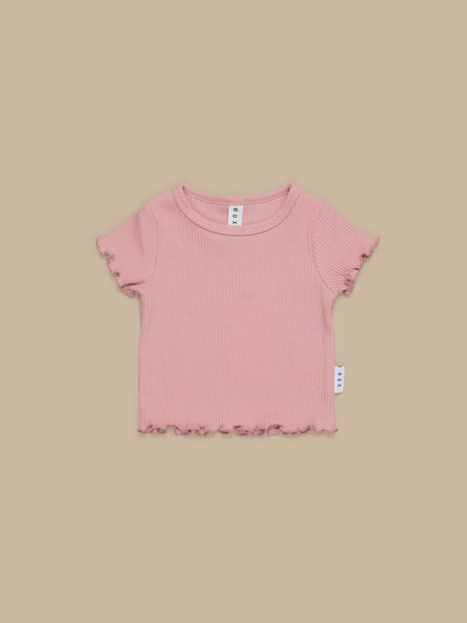 Dusty Rose Rib Tee