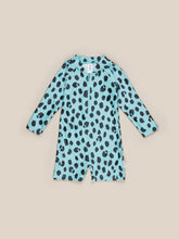 Load image into Gallery viewer, Huxbaby - Animal Long Sleeve Zip Shortie Swimsuit - Bright Surf
