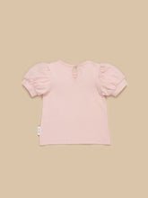 Load image into Gallery viewer, Huxbaby - Organic Flower Hux Bear Puff T-Shirt - Rosebud