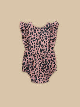 Load image into Gallery viewer, Huxbaby - Leopard Frill Playsuit - Dusty Rose