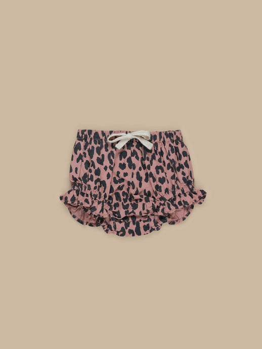 Huxbaby - Leopard Woven Bloomer - Dusty Rose