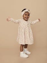 Load image into Gallery viewer, Huxbaby - Organic Beary Cute Rib Dress - Almond