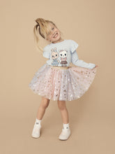 Load image into Gallery viewer, Huxbaby - Organic Fluffy Friends Frill Top - Frozen