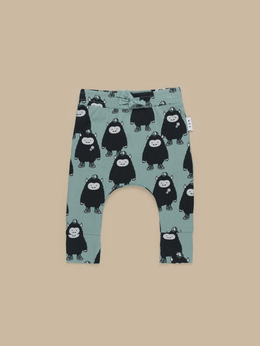 Huxbaby - Organic Monster Drop Crotch Pant - Wasabi