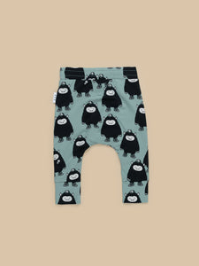 Huxbaby - Organic Monster Drop Crotch Pant - Wasabi