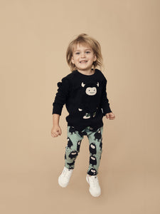 Huxbaby - Organic Monster Drop Crotch Pant - Wasabi