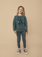 Load image into Gallery viewer, Huxbaby - Organic  Spruce Drop Pocket Crotch Pant - Spruce