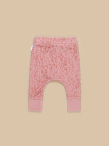 Huxbaby - Organic Dusty Rose Terry Drop Crotch Pant - Dusty Rose