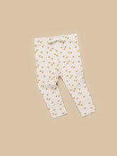 Load image into Gallery viewer, Huxbaby - Organic Beary Cute Rib Legging - Almond