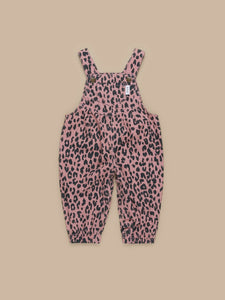 Huxbaby - Leopard Overalls - Dusty Rose