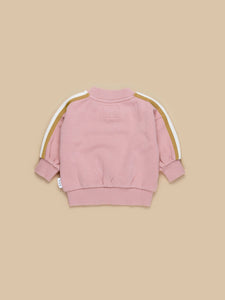 Huxbaby - Organic Retro Track Jacket - Dusty Rose