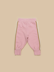 Huxbaby - Organic Retro Track Pant - Dusty Rose