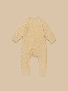 Huxbaby - Organic Golden Terry Zip Romper - Golden