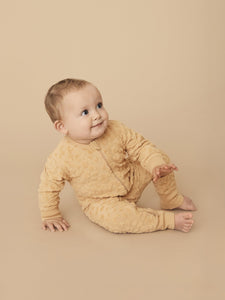 Huxbaby - Organic Golden Terry Zip Romper - Golden