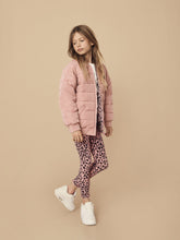 Load image into Gallery viewer, Huxbaby - Leopard Reversible Bomber - Dusty Rose