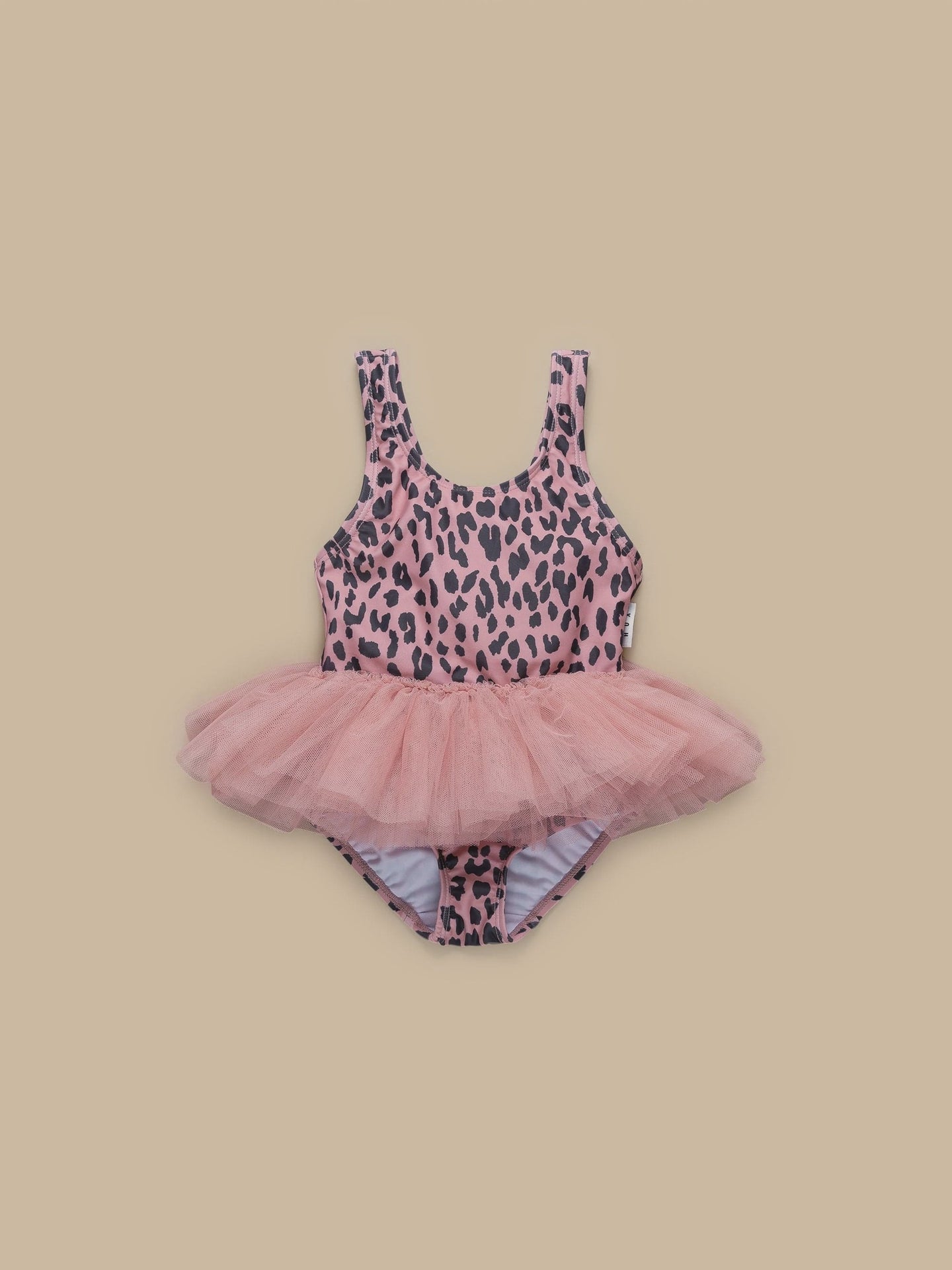 Huxbaby - Leopard Ballet Swimsuit - Dusty Rose