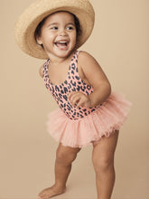 Load image into Gallery viewer, Huxbaby - Leopard Ballet Swimsuit - Dusty Rose