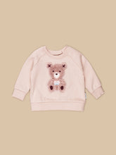 Load image into Gallery viewer, Huxbaby - Organic Rainbow Bear Sweatshirt - Rose