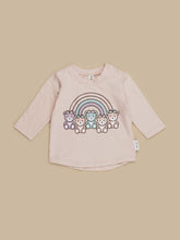 Load image into Gallery viewer, Huxbaby - Organic Rainbow Bears Top - Rose