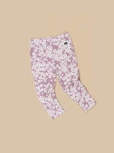 Load image into Gallery viewer, Huxbaby - Organic Daisy Legging - Grape Daisy Print