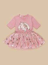 Load image into Gallery viewer, Huxbaby - Rainbow Seacorn Ballet Dress - Dusty Rose
