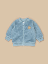 Load image into Gallery viewer, Huxbaby - Rainbow Planet Fur Jacket - Dusty Blue