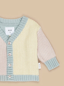 Huxbaby - Chunky Knit Cardi - Rainbow Knit