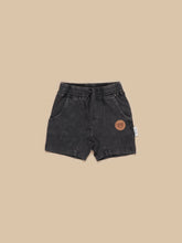 Load image into Gallery viewer, Huxbaby - Organic Vintage Black Slouch Shorts