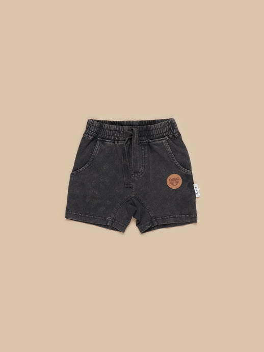 Huxbaby - Organic Vintage Black Slouch Shorts