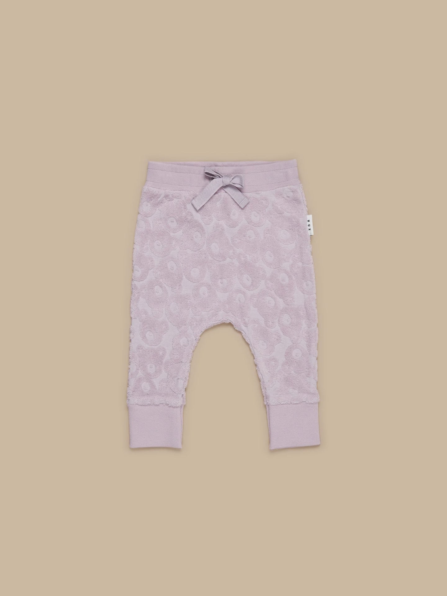 Huxbaby - Organic Huxbear Lavender Terry Drop Crotch Pant