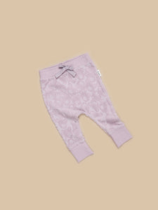 Huxbaby - Organic Huxbear Lavender Terry Drop Crotch Pant