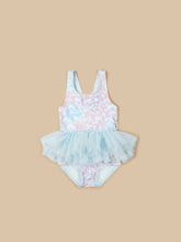 Load image into Gallery viewer, Huxbaby - Rainbow Flower Ballet Swimsuit - Sky