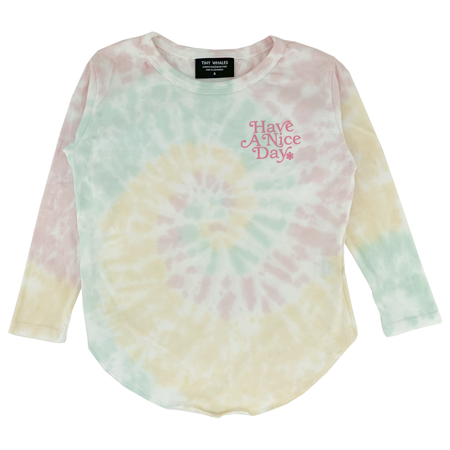Tiny Whales - Have A Nice Day Loose Fit L/S Tee - Multi