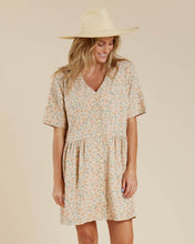 Load image into Gallery viewer, Rylee + Cru - Button Jersey Mini Dress - Blush-Foral