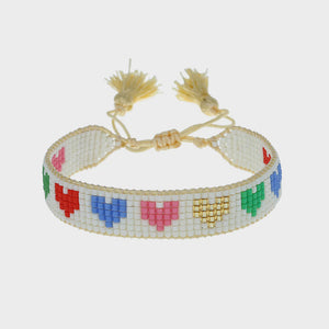 Hart - Rainbow Hearts Bracelet