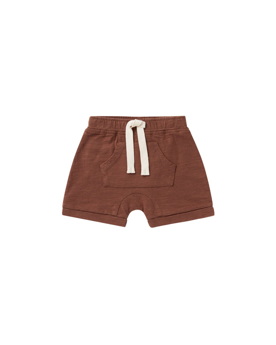 Rylee + Cru - Front Pouch Short - Redwood