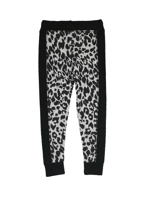T2Love - Skinny Pant W/ Panel - Leopard