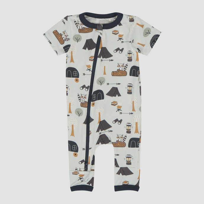 Bestaroo - Camping Raccoons Romper 2 Way Zipper