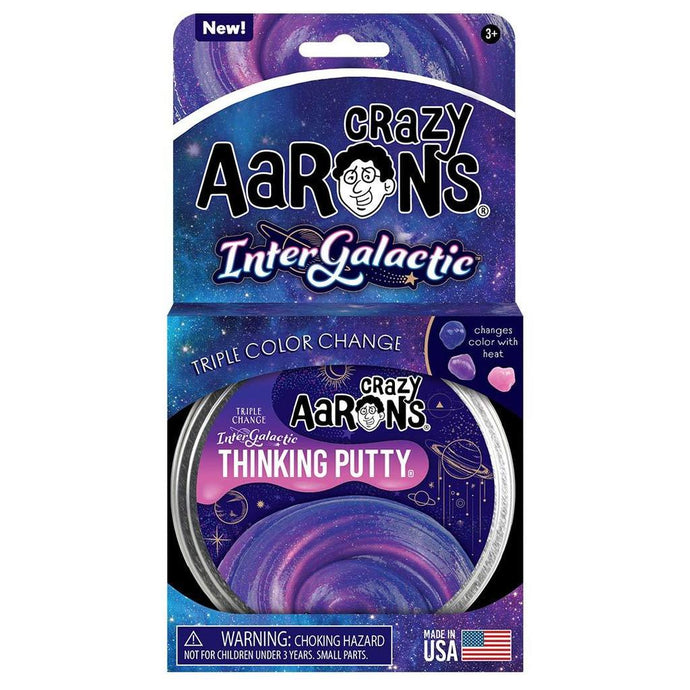 Crazy Aarons - Intergalactic Triple Color Change Thinking Putty - Full Size